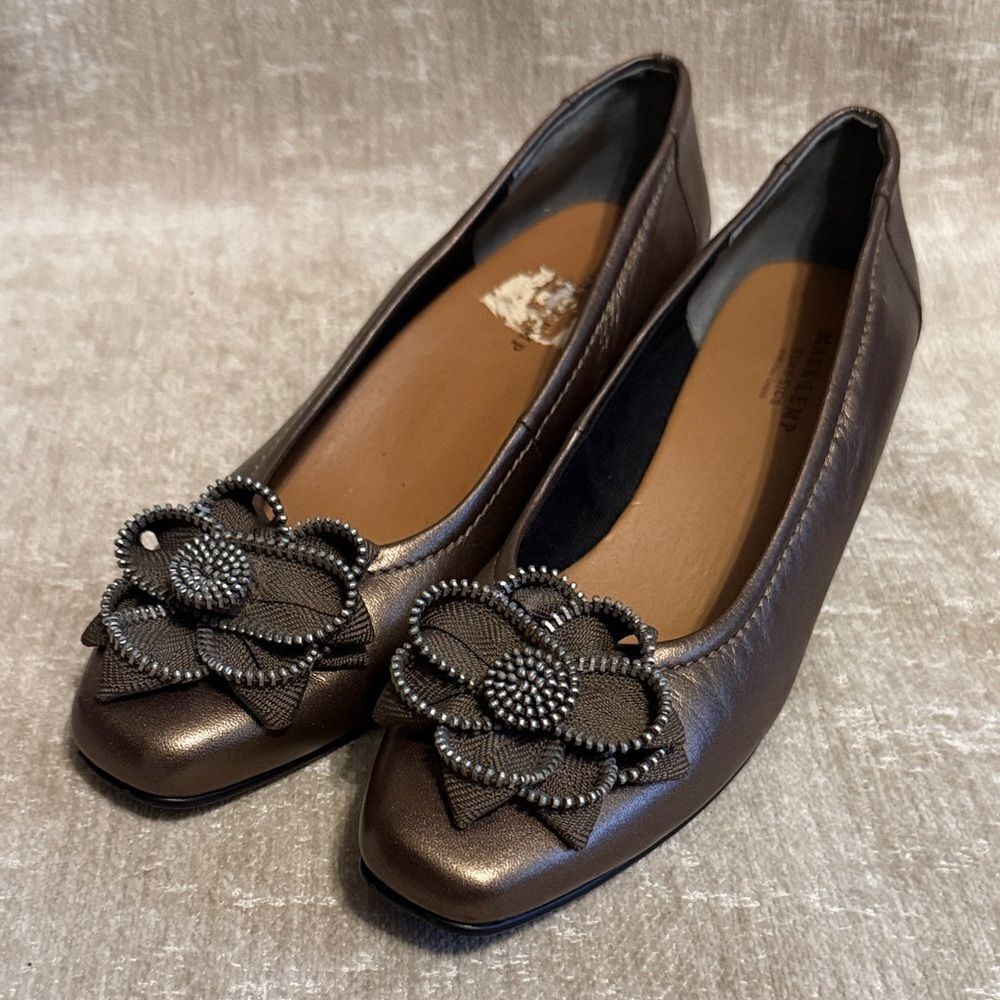 Walking Cradles Metallic Brown Ballet Flats